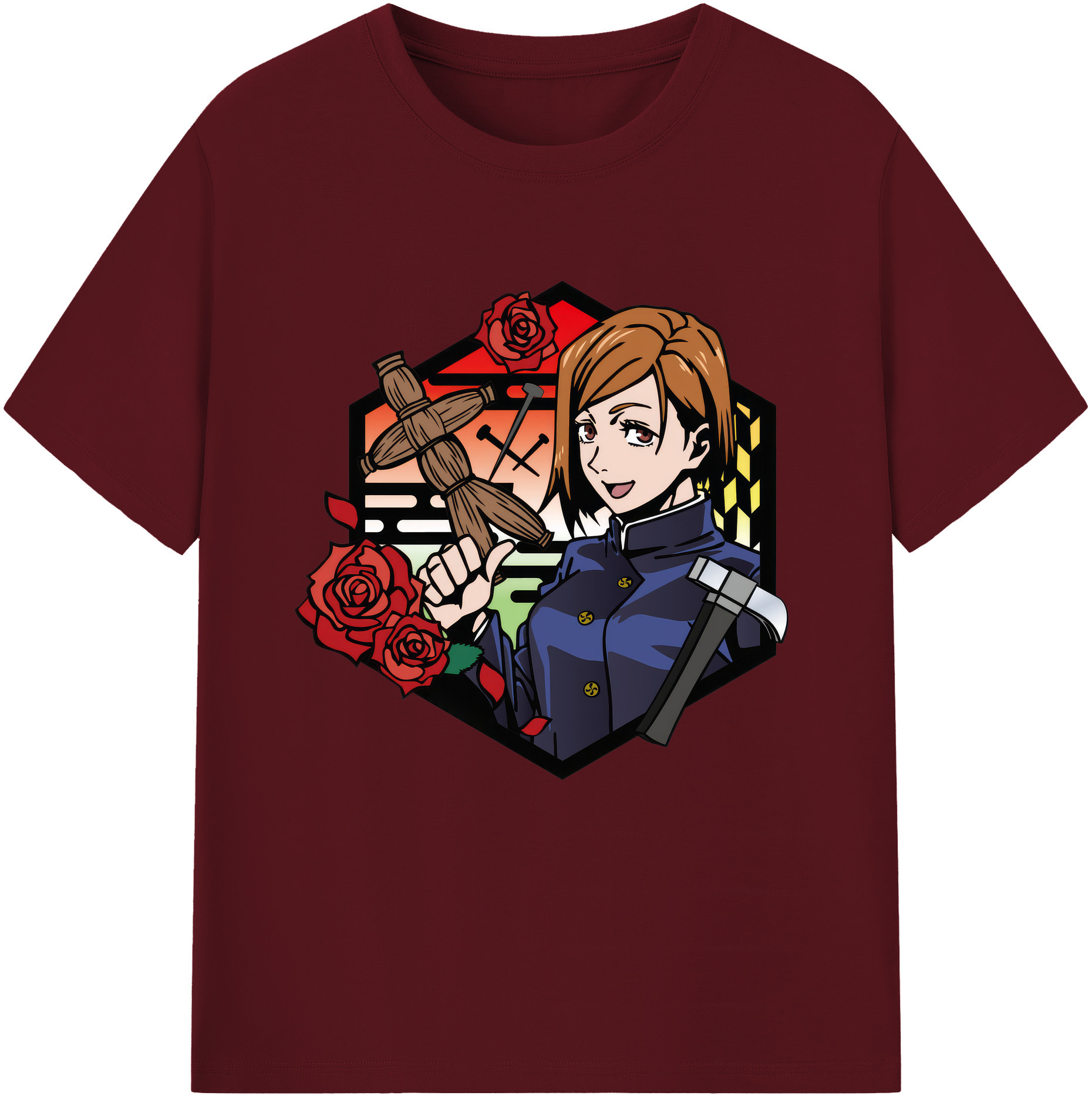 （画像用） 呪術廻戦 Jujutsu Kaisen 綿100％半袖Tシャツ（フロントプリント）